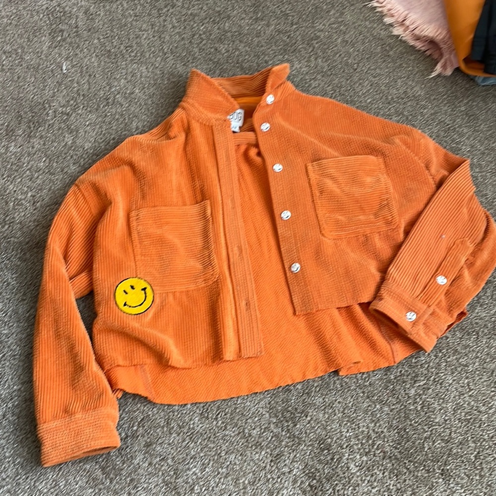 Orange smile jacket